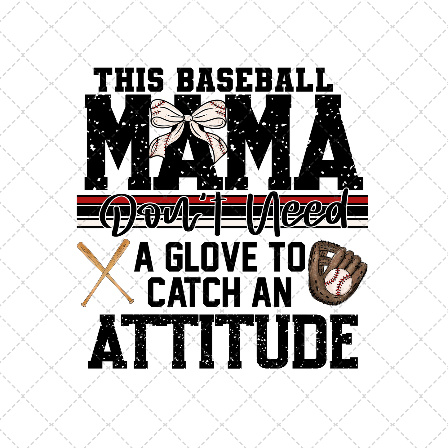 This Baseball Mama Transfer ** TWO PART* SOLD SEPARATELY**