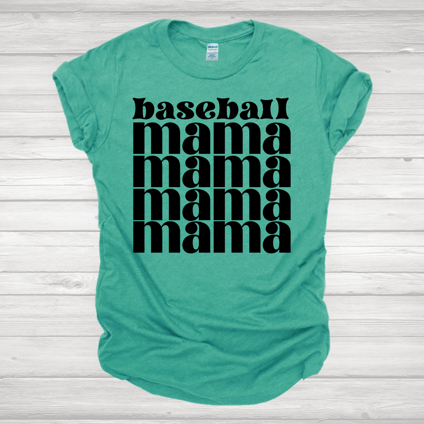 Baseball Mama Retro Transfer