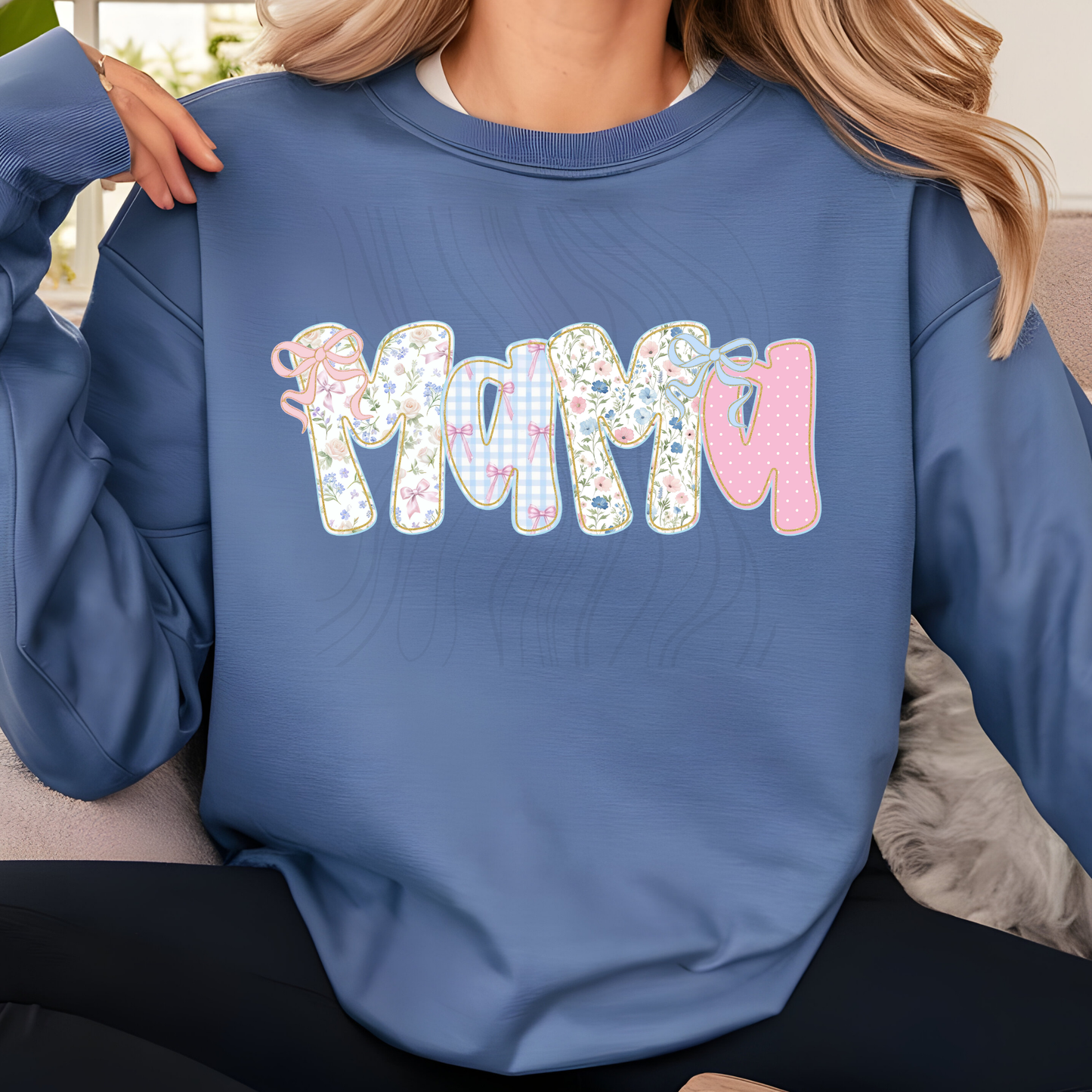 Preppy Floral Mama Transfer