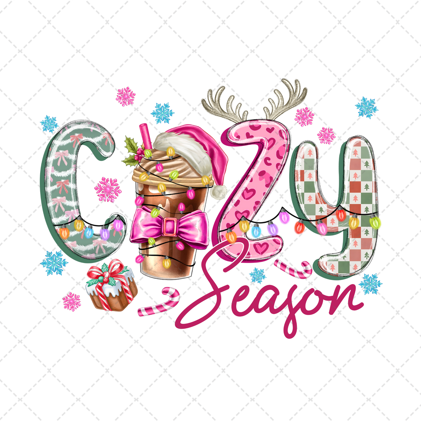 Cozy Season Ornaments Transfer