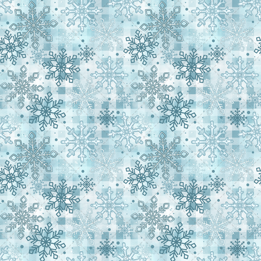 Blue Snowflake Seamless - Sublimation Transfer