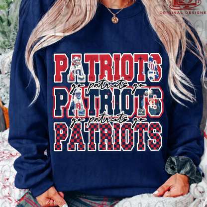 PATS AFC CHAMPS - 30x48 - PREMADE GANG SHEET