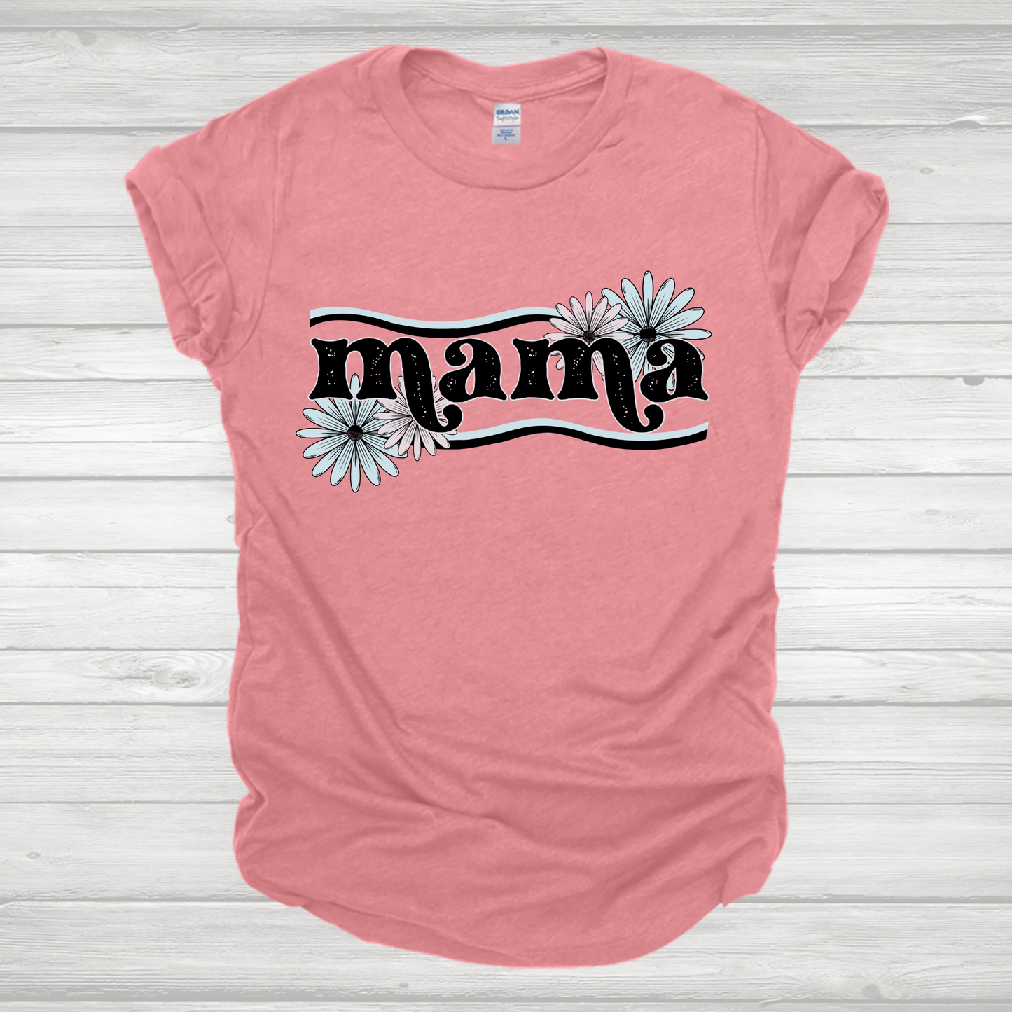 Mama Floral Waves Transfer