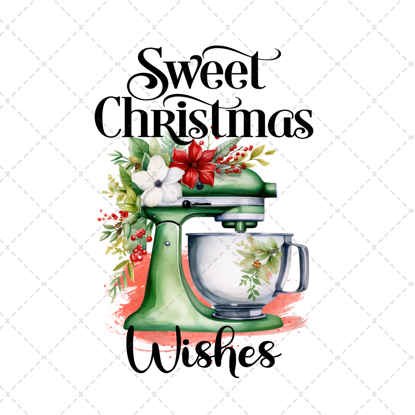 Sweet Christmas Tea Towel Transfer