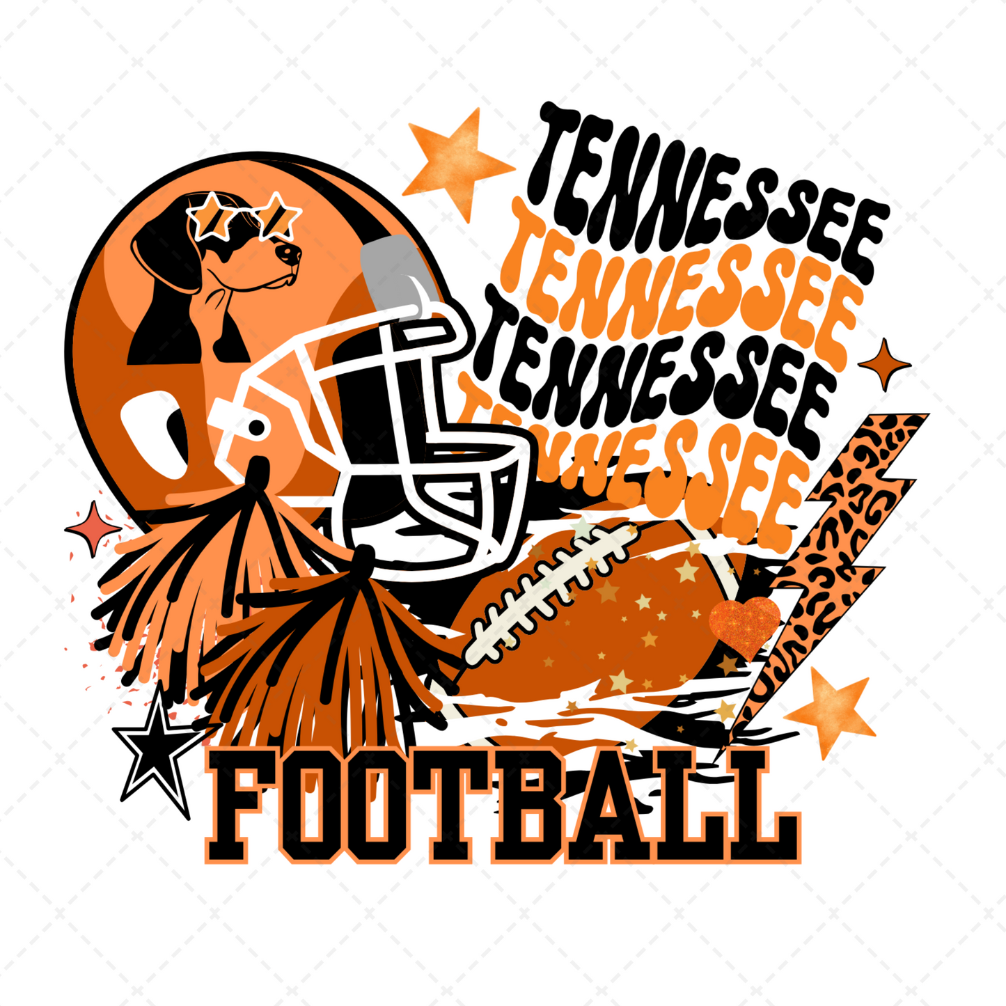 Tenn Football Pom Pom Transfer