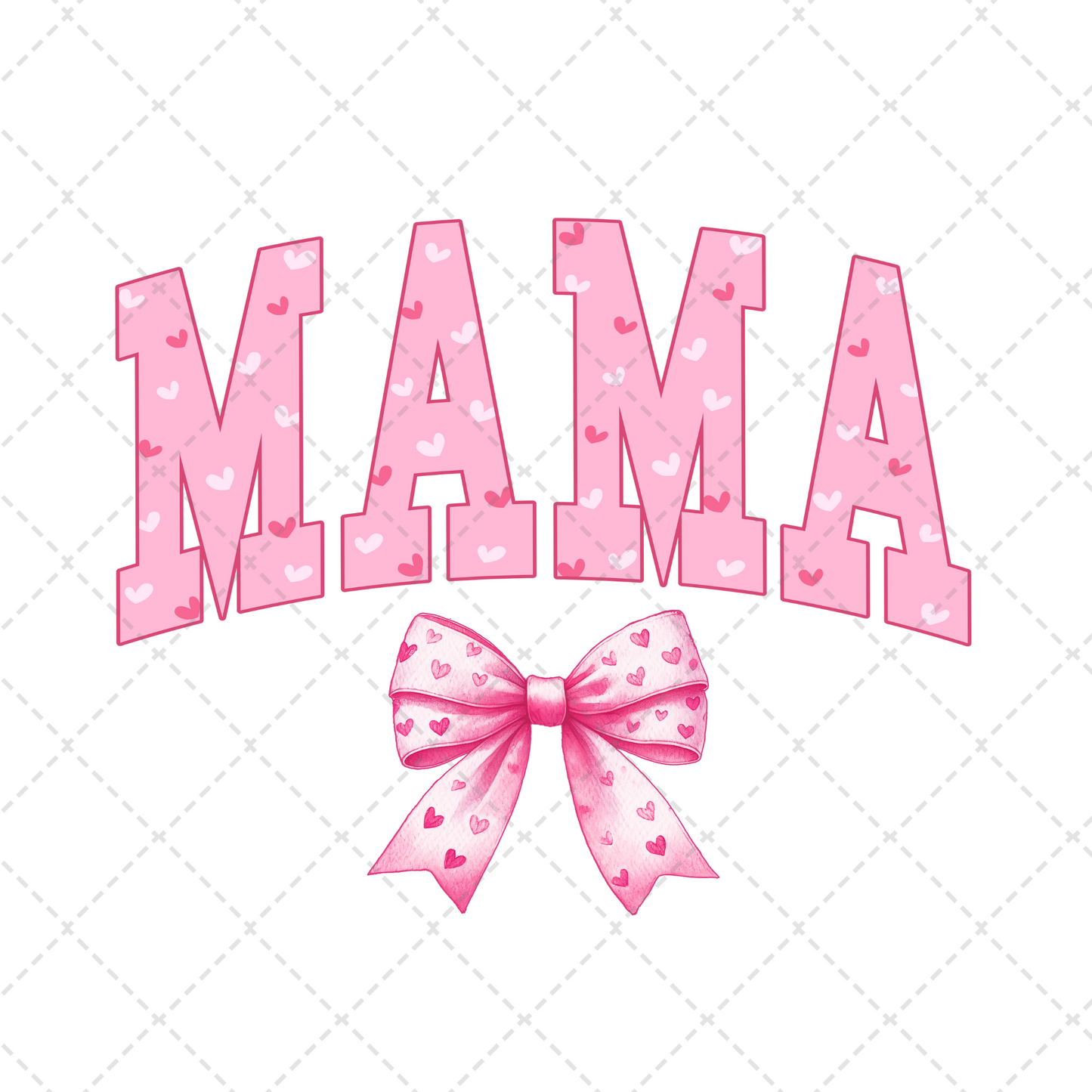 Mama Valentine Coquette Pink Transfer