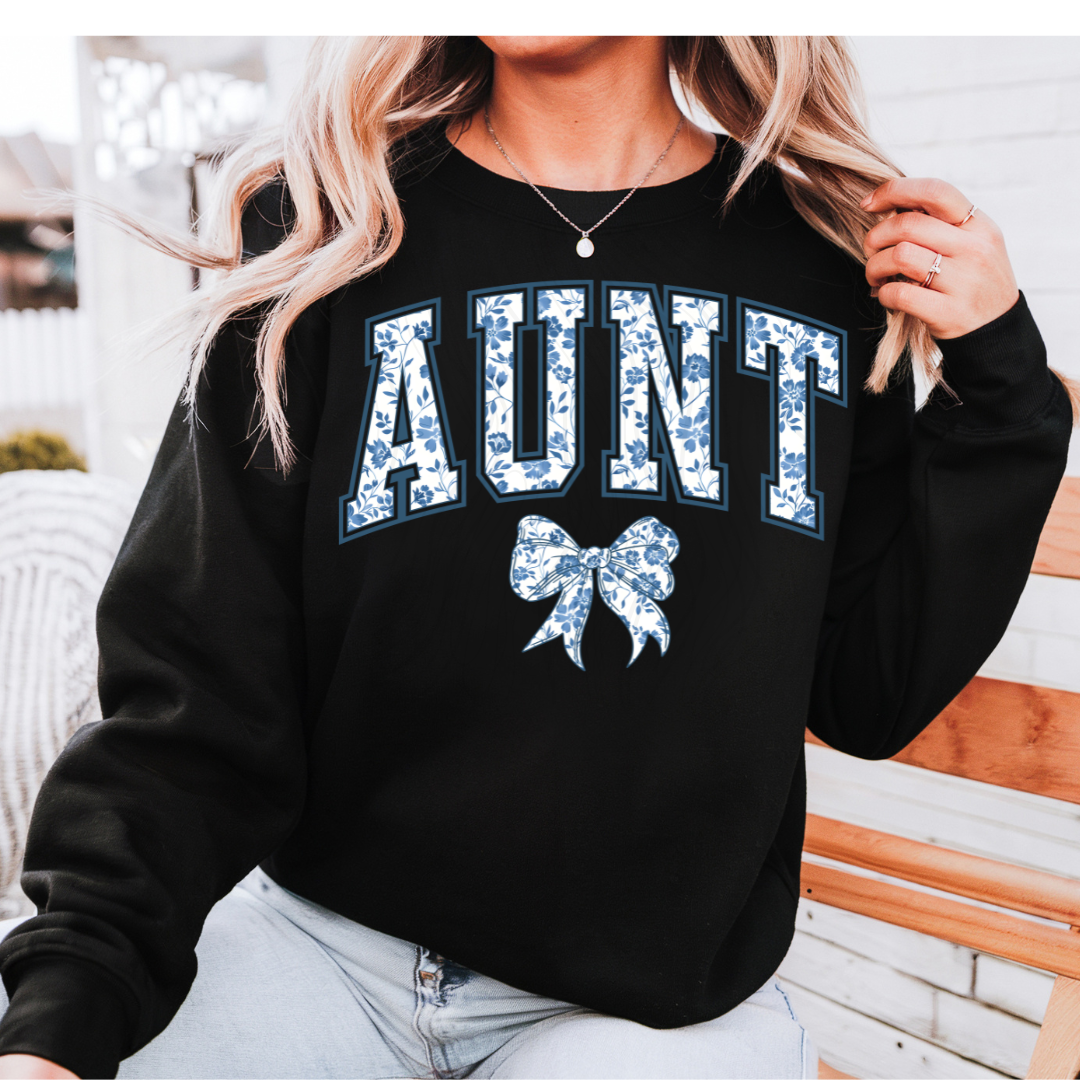 Aunt Chinoiserie Coquette Bow Transfer