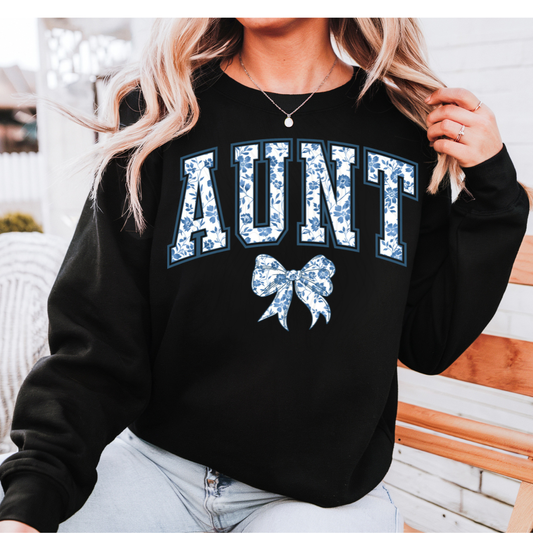 Aunt Chinoiserie Coquette Bow Transfer