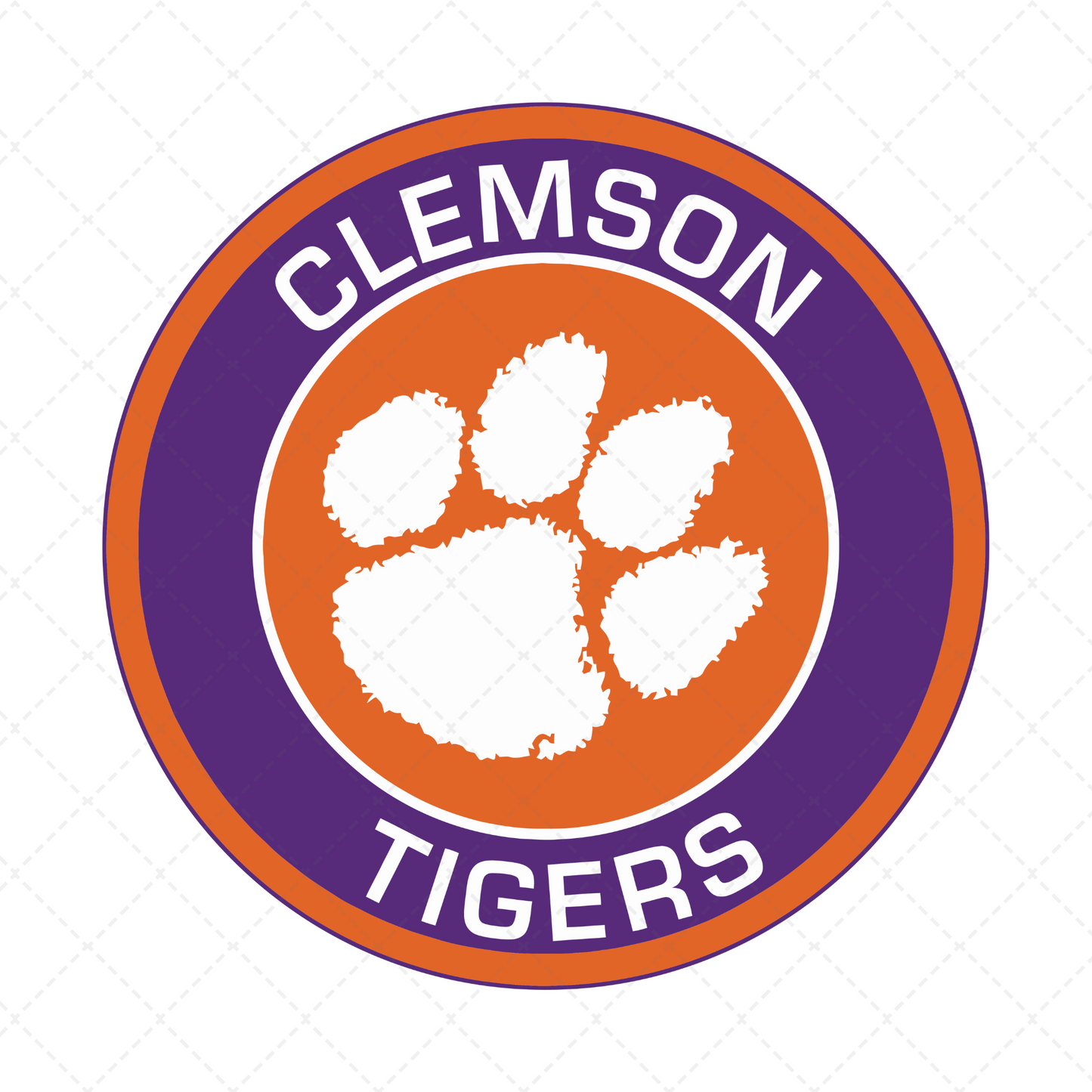 SC Camo Clemson Tigers Transfer ** TWO PART* SOLD SEPARATELY**