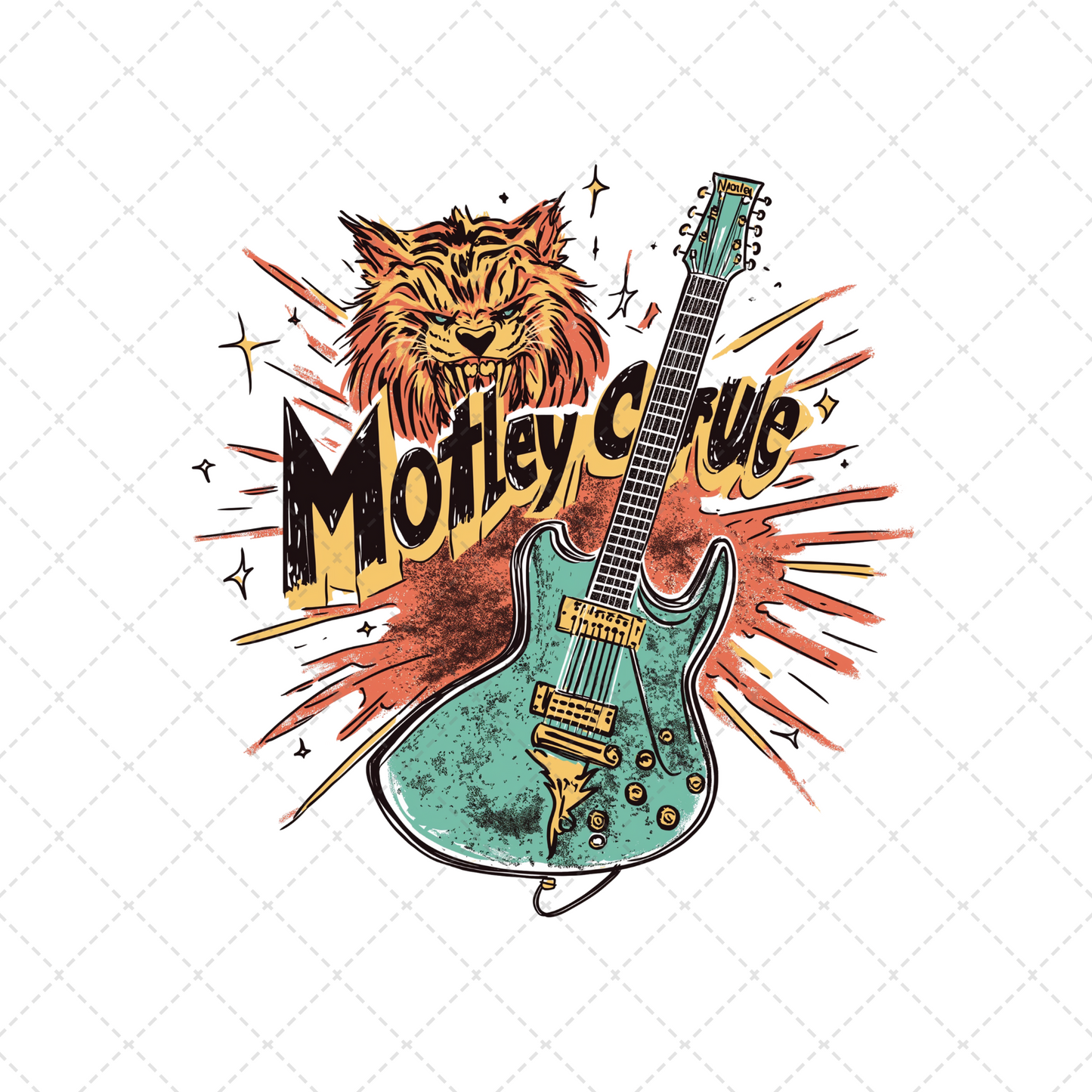 Motley Crue Tiger Transfer