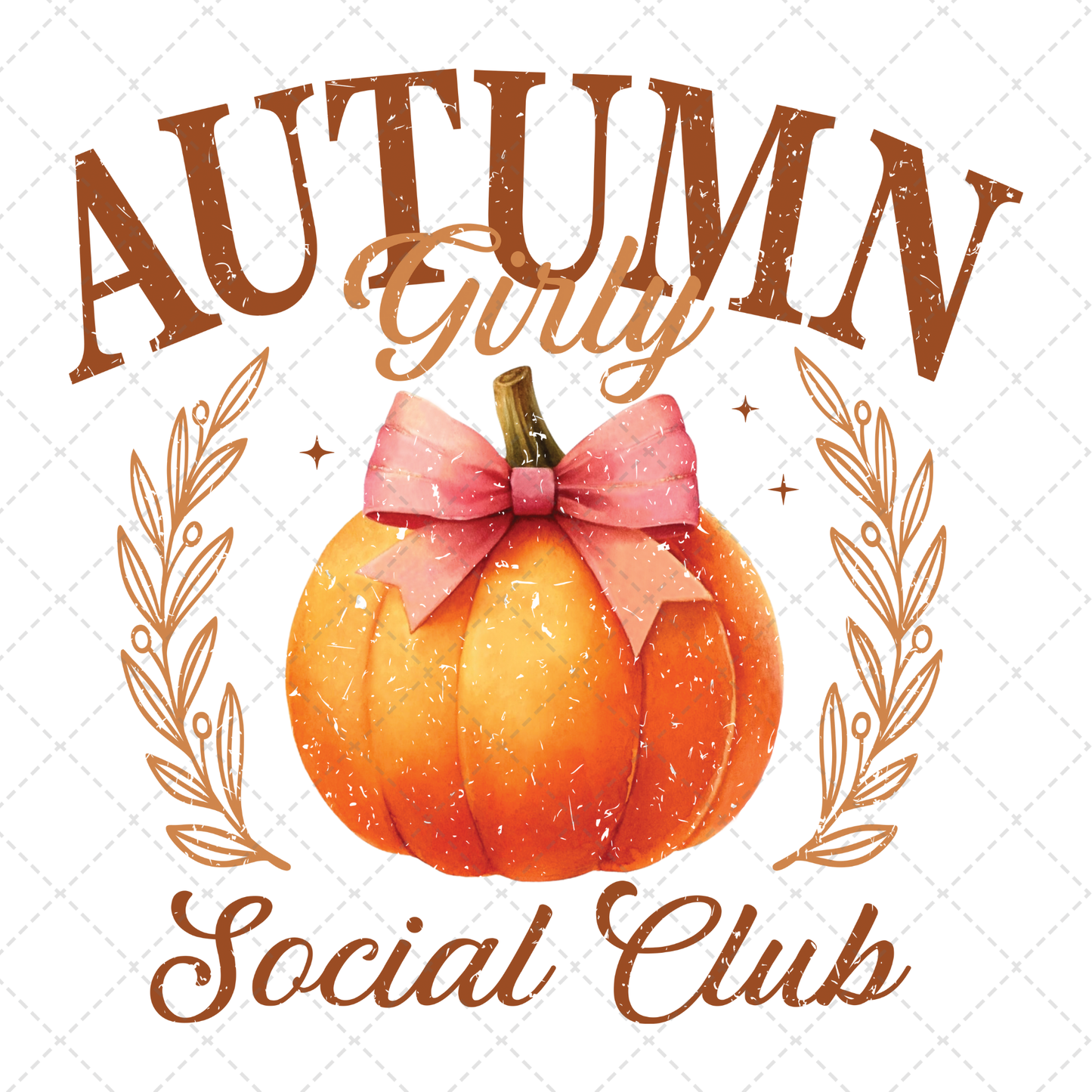 Autumn Girl Social Club Transfer