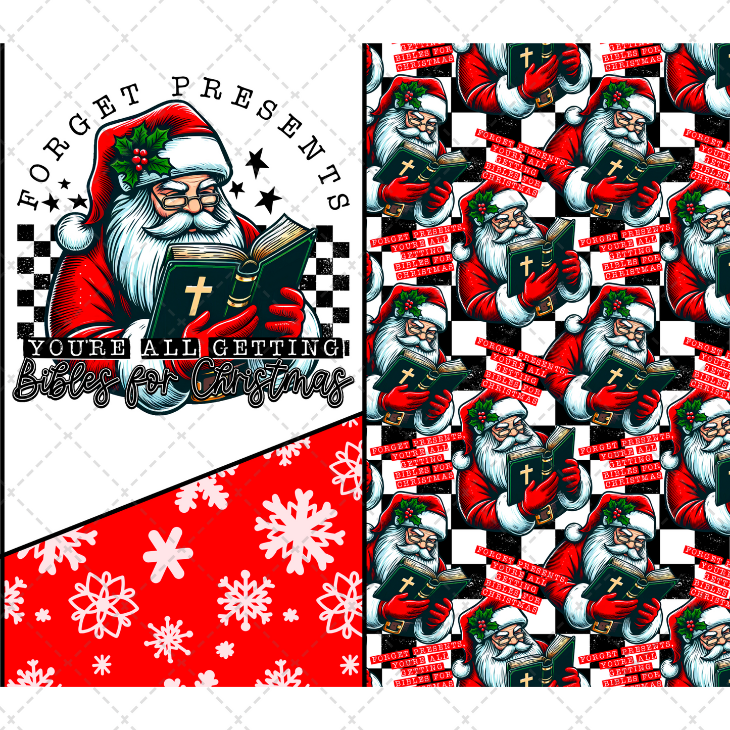 Forget Presents Tumbler Wrap - Sublimation Transfer