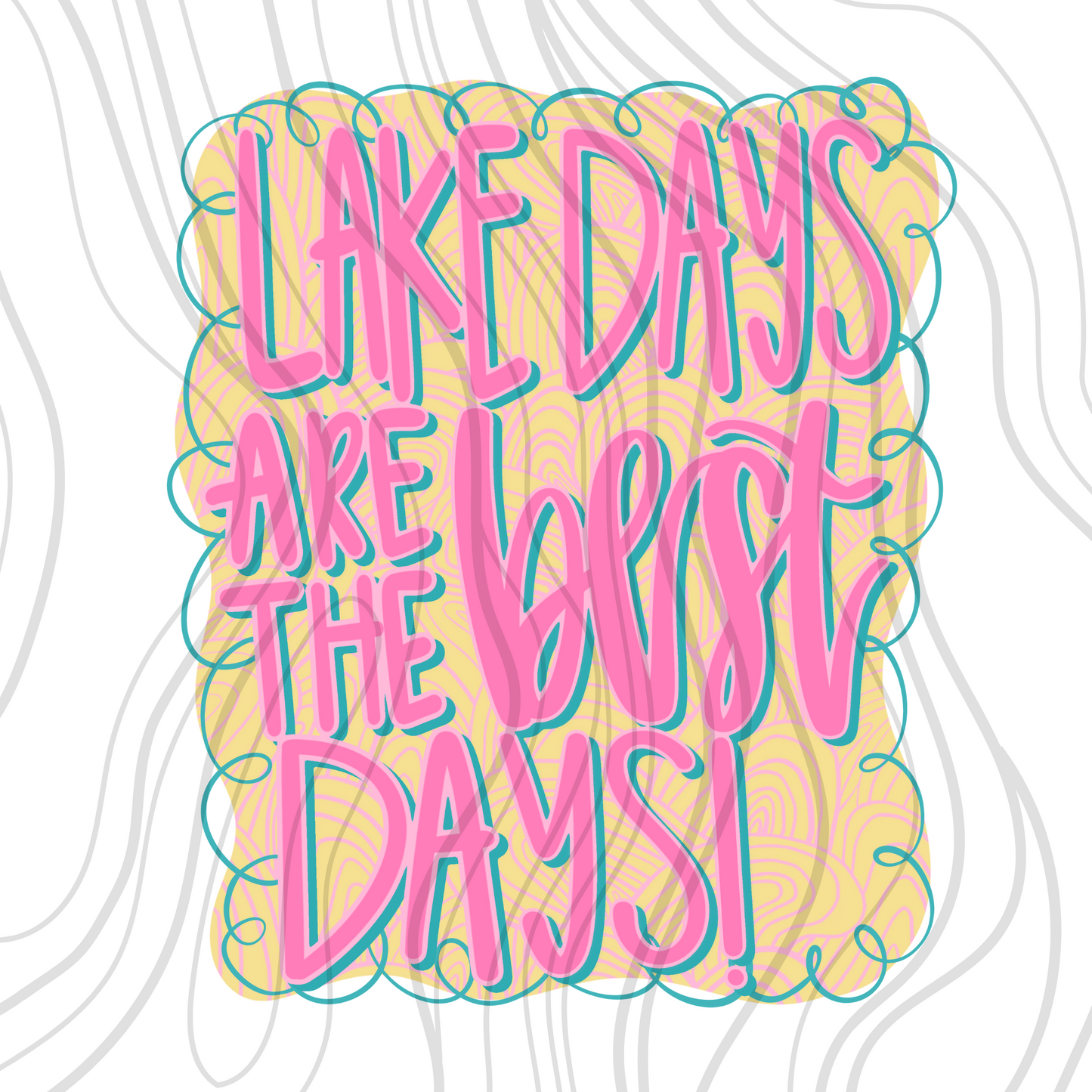 Lake Days Transfer ** TWO PART* SOLD SEPARATELY**