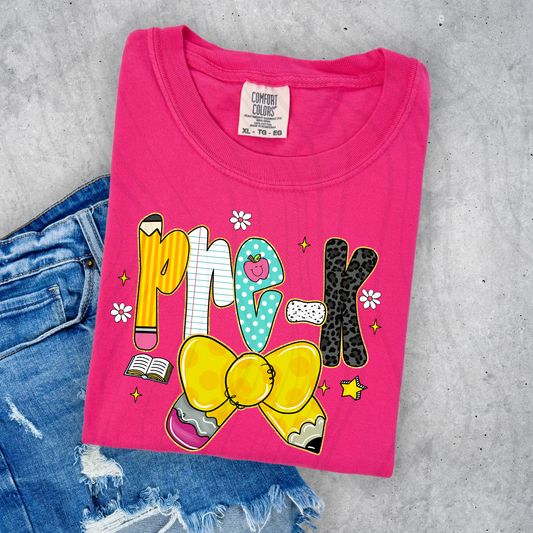 Pre-K Pencil Coquette Transfer