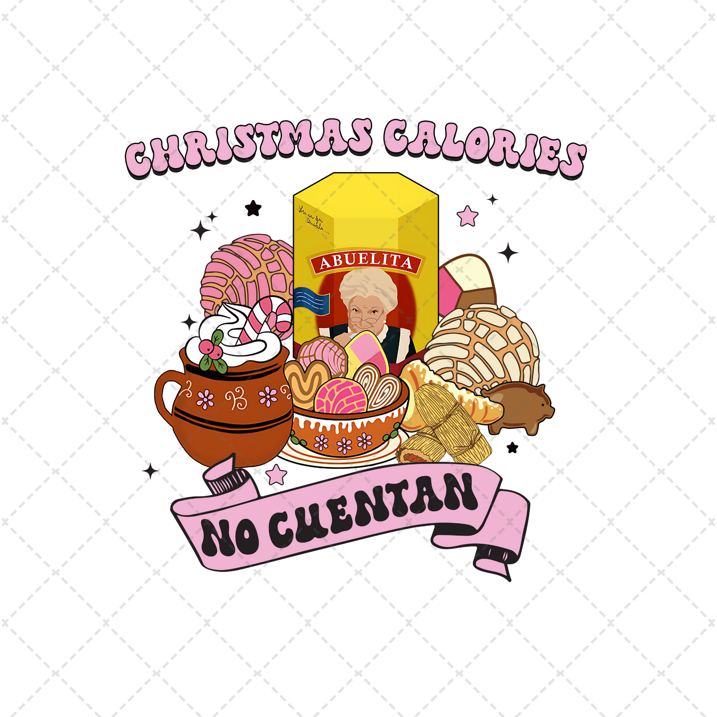 Pan Dulce Christmas Calories Transfer