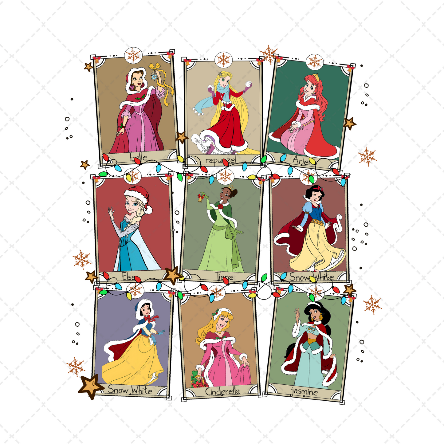 Princess Christmas Tarot Card Transfer