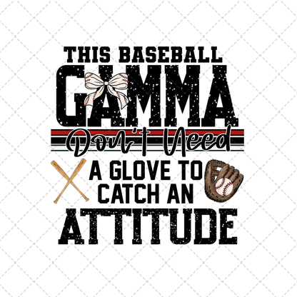 This Baseball Gamma Transfer ** TWO PART* SOLD SEPARATELY**