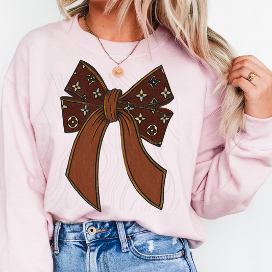 Large Designer Bow Transfer