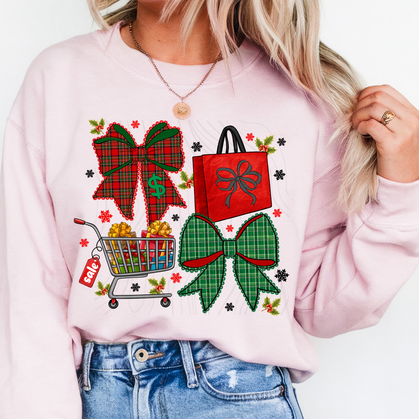 Christmas Black Friday With Bows Transfer**SOLD SEPARATLEY**