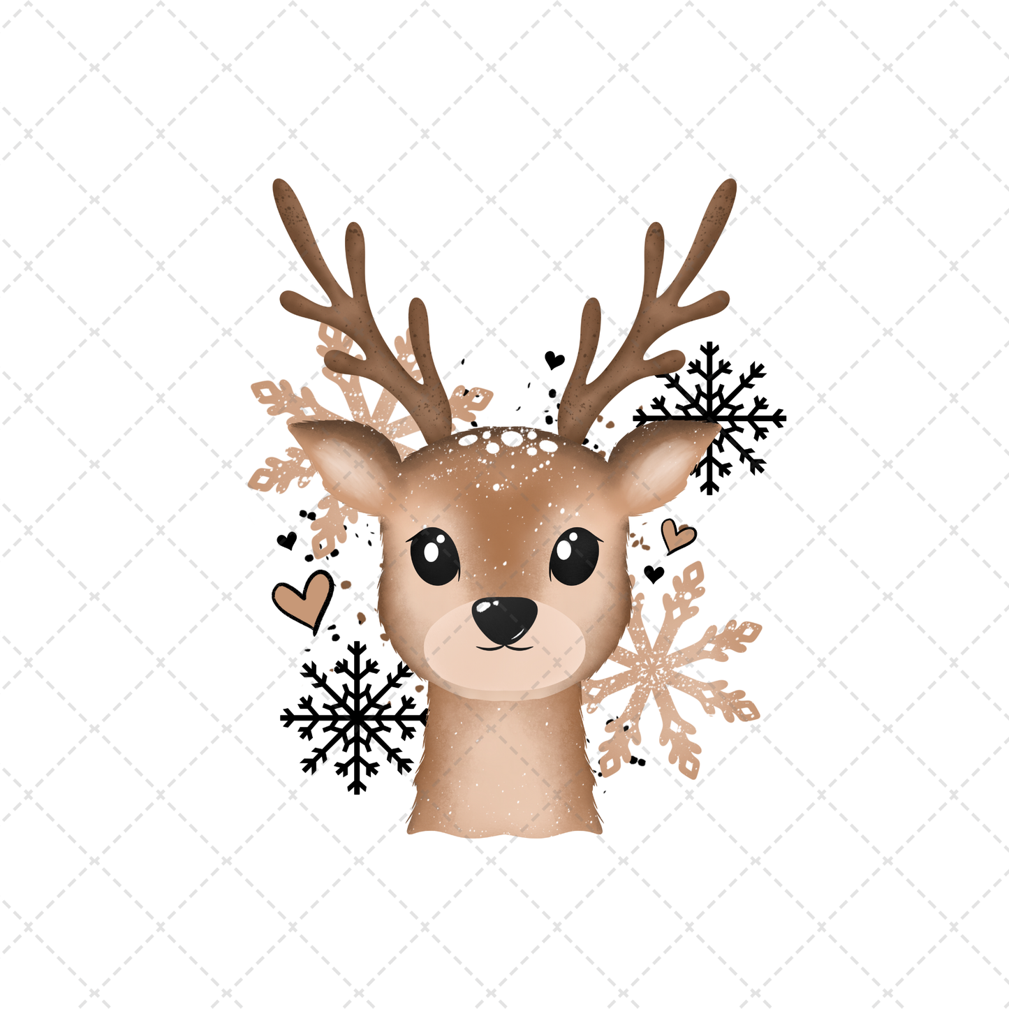 Winter Deer Transfer ** TWO PART* SOLD SEPARATELY**