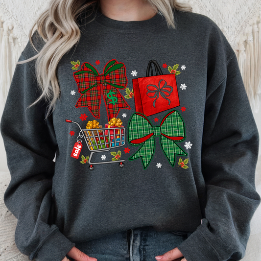 Christmas Black Friday With Bows Transfer**SOLD SEPARATLEY**