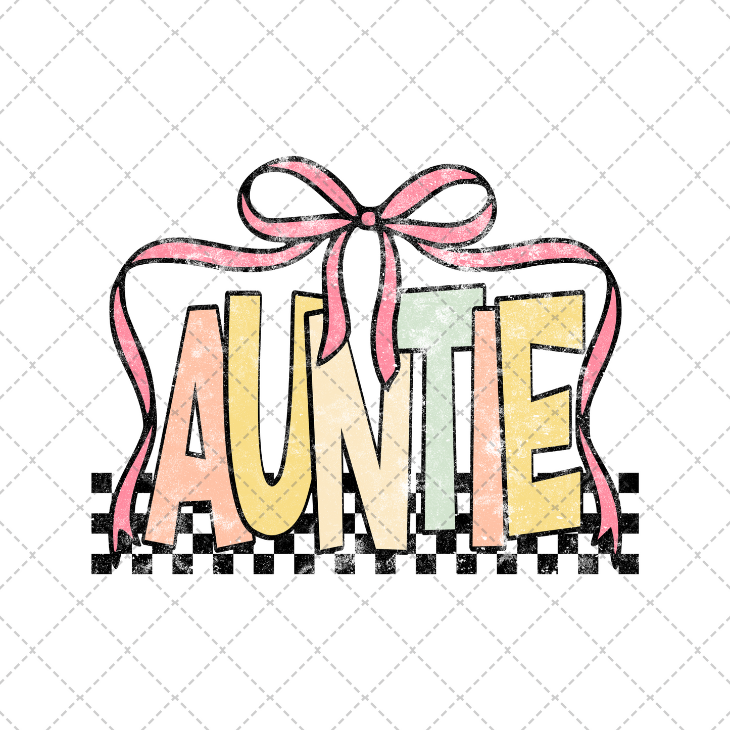 Auntie Checkered Transfer