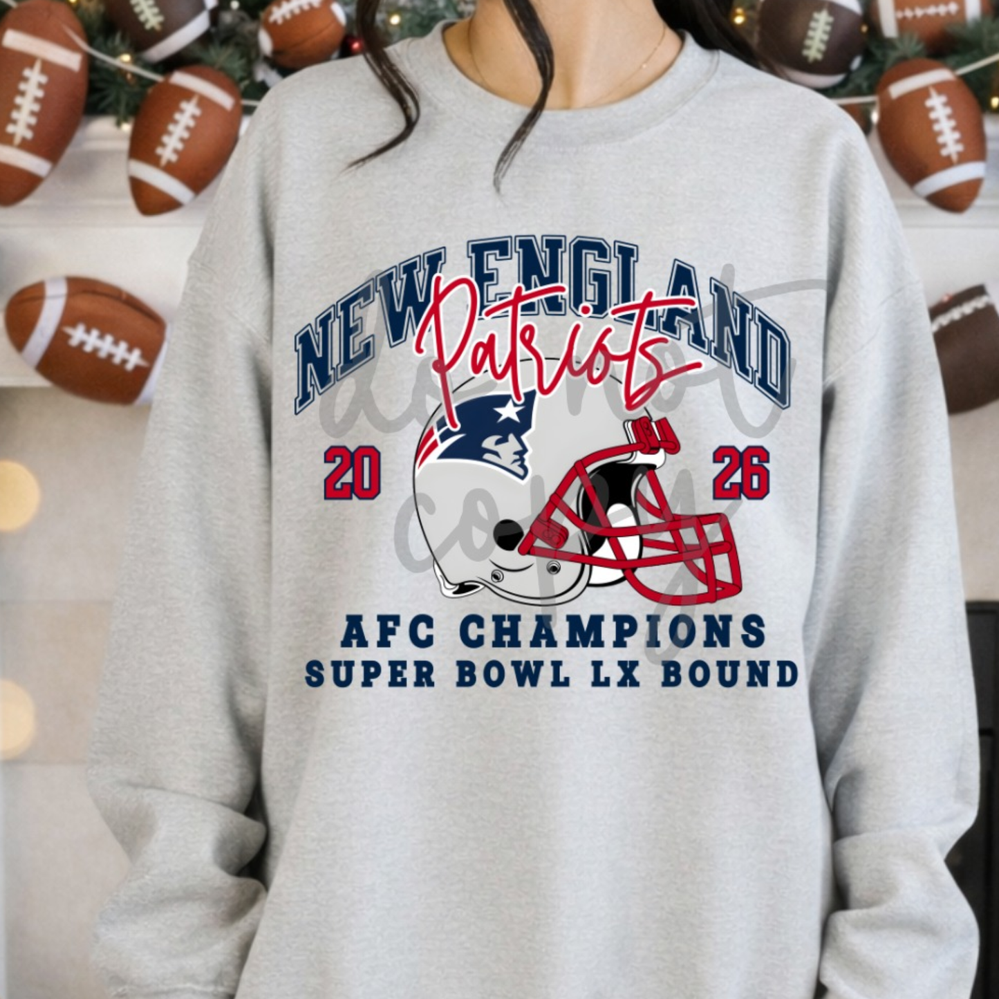 PATS AFC CHAMPS - 30x48 - PREMADE GANG SHEET