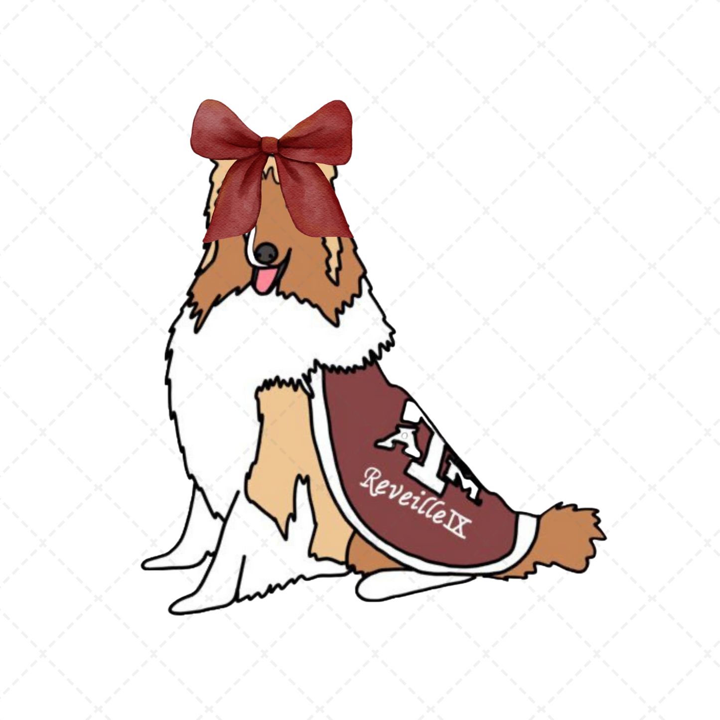 Aggies Dog Coquette Transfer