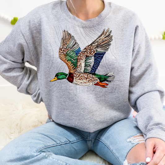 Faux Rhinestone Mallard Transfer