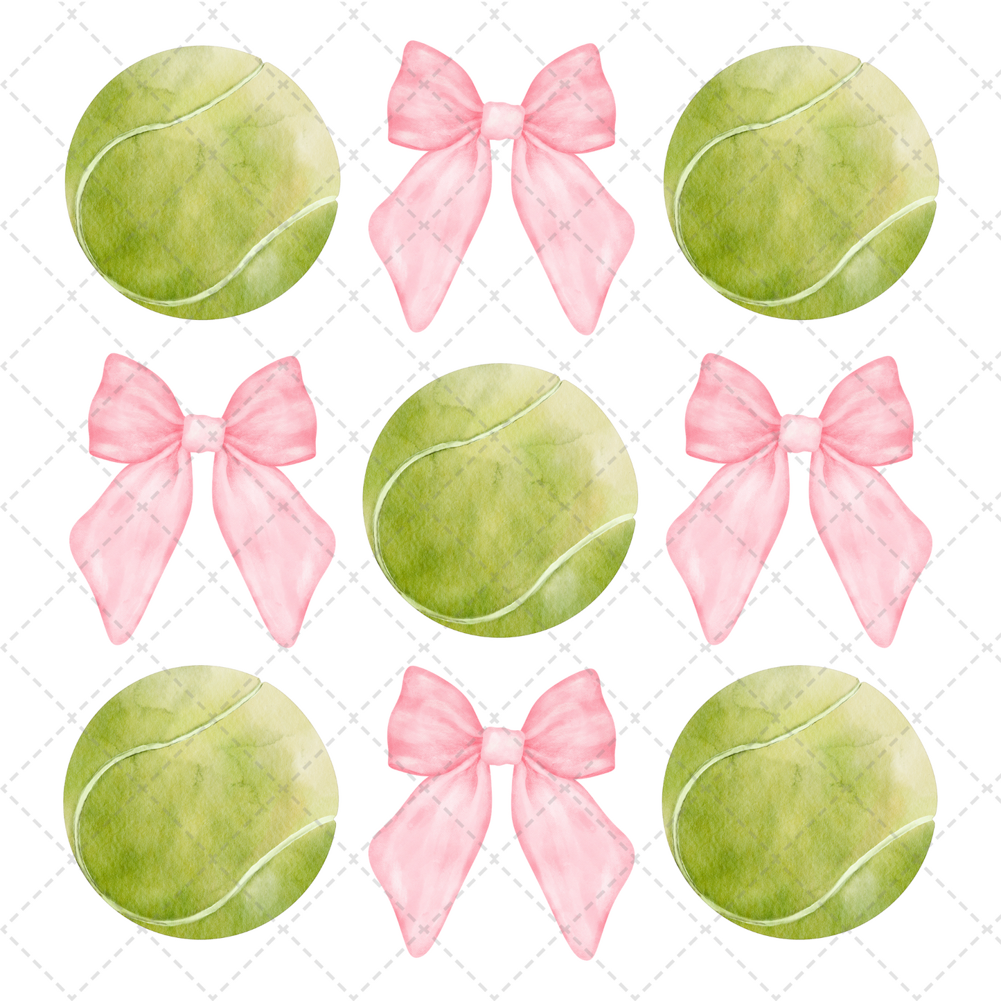 Tennis Bows Transfer