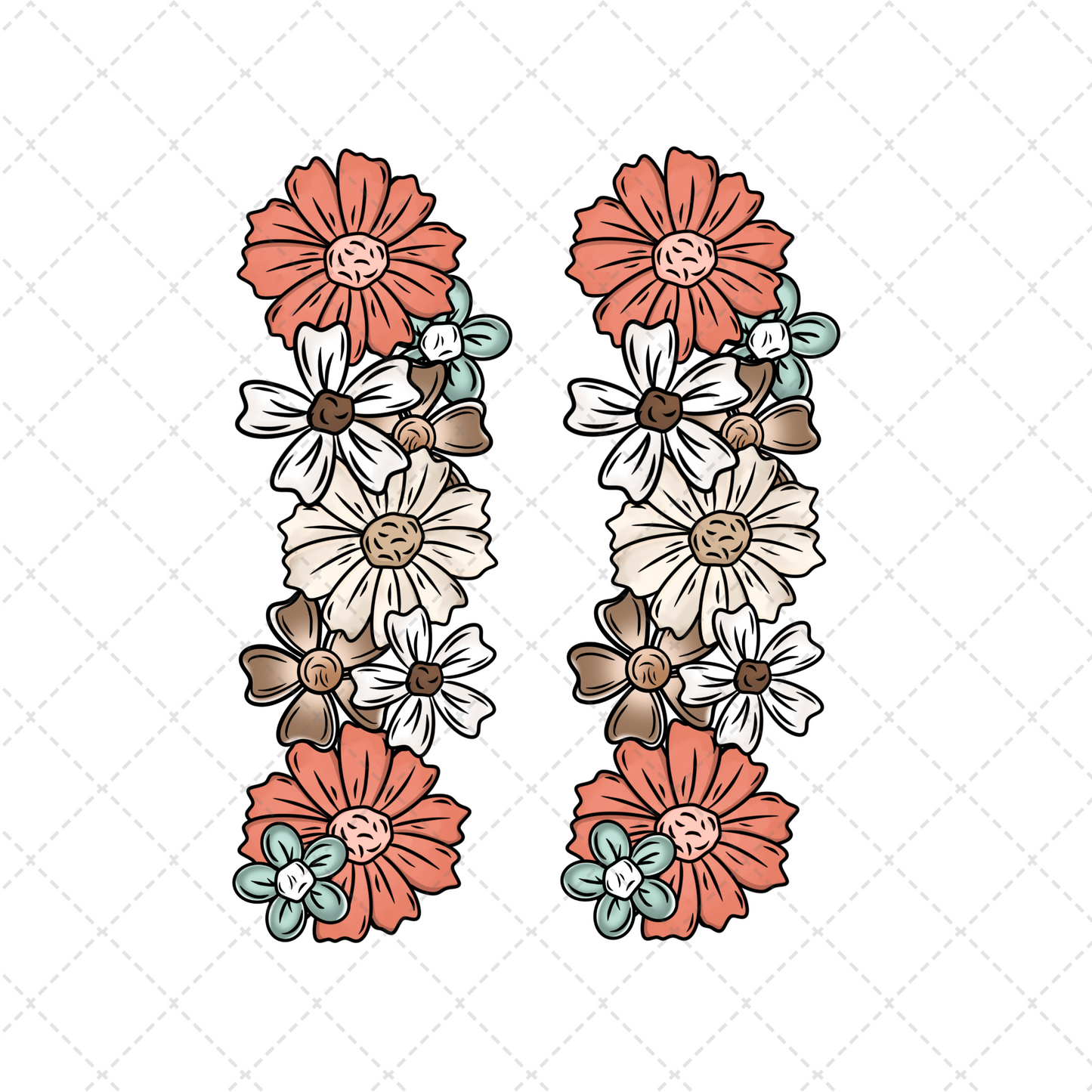 Grandma Floral Transfer ** TWO PART* SOLD SEPARATELY**