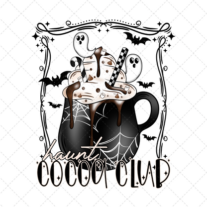 Haunt Cocoa Club 1 Black ** TWO PART* SOLD SEPARATELY** Transfer