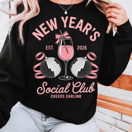 New Years Social Club Transfer**SOLD SEPARATELY**