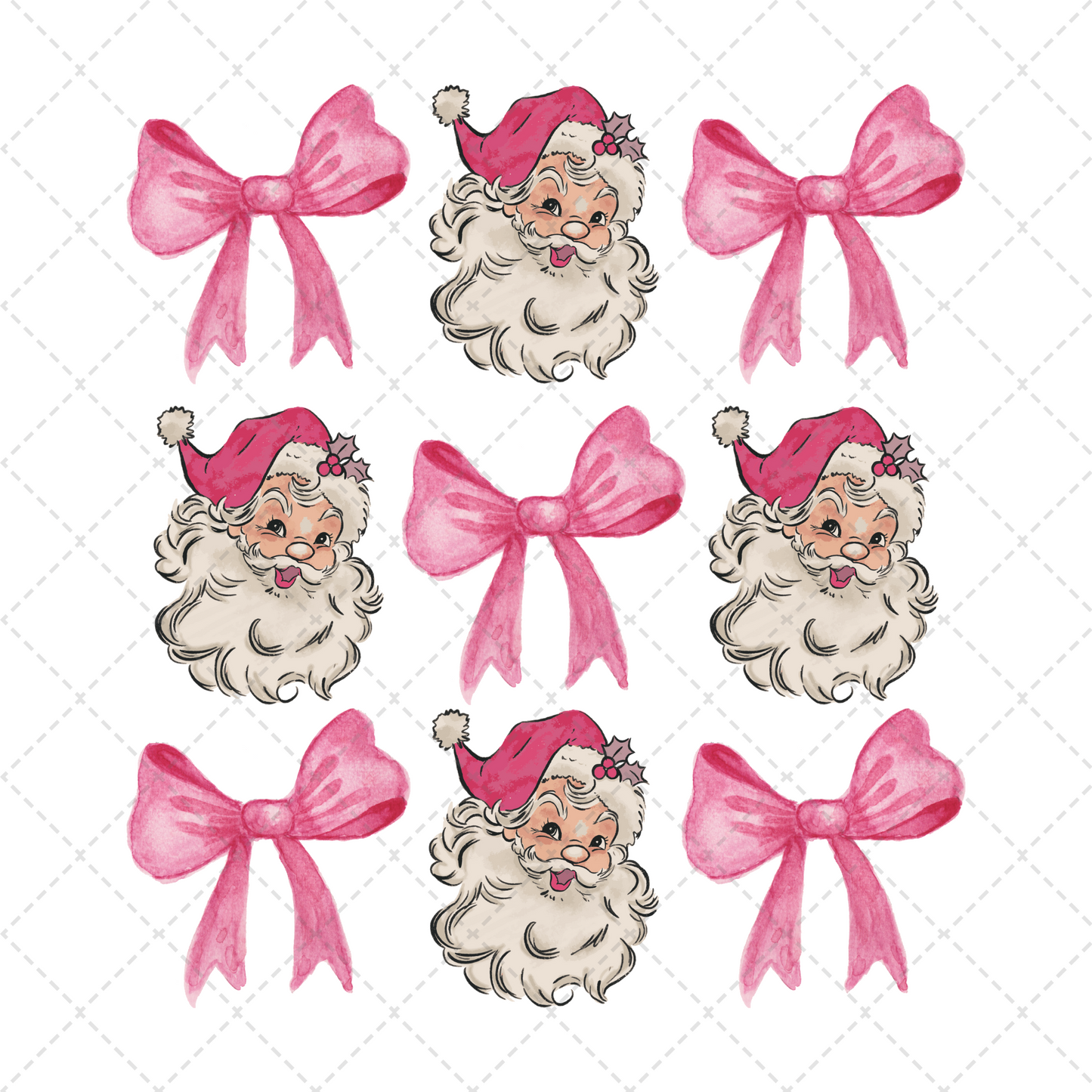 Pink Santa Coquette Transfer