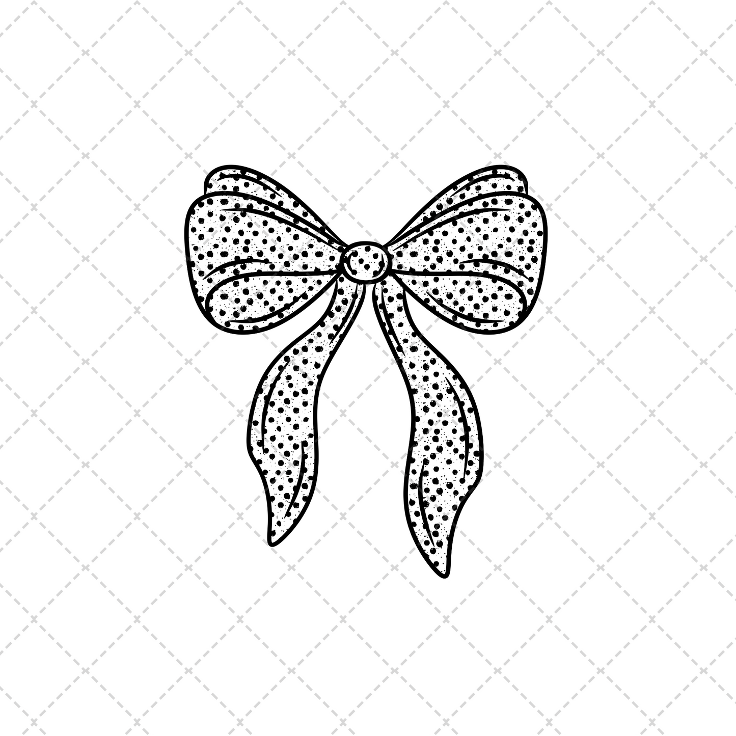 Mama Black Bow Transfer ** TWO PART* SOLD SEPARATELY**