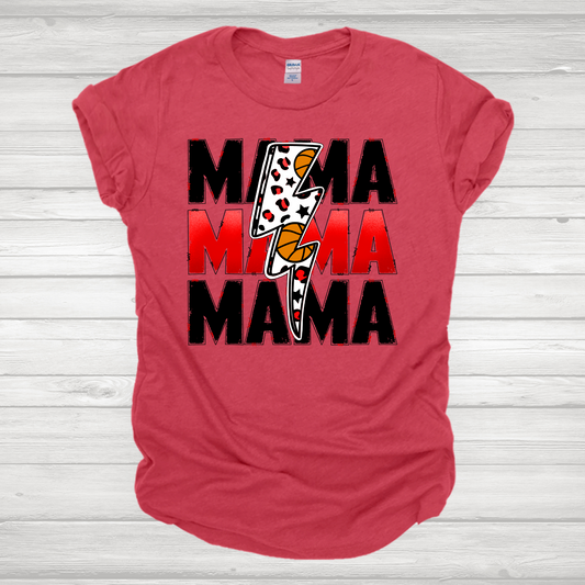 Basketball Mama Red Transfer