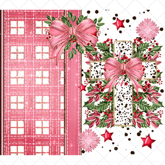 Christmas Cross - Sublimation Transfer