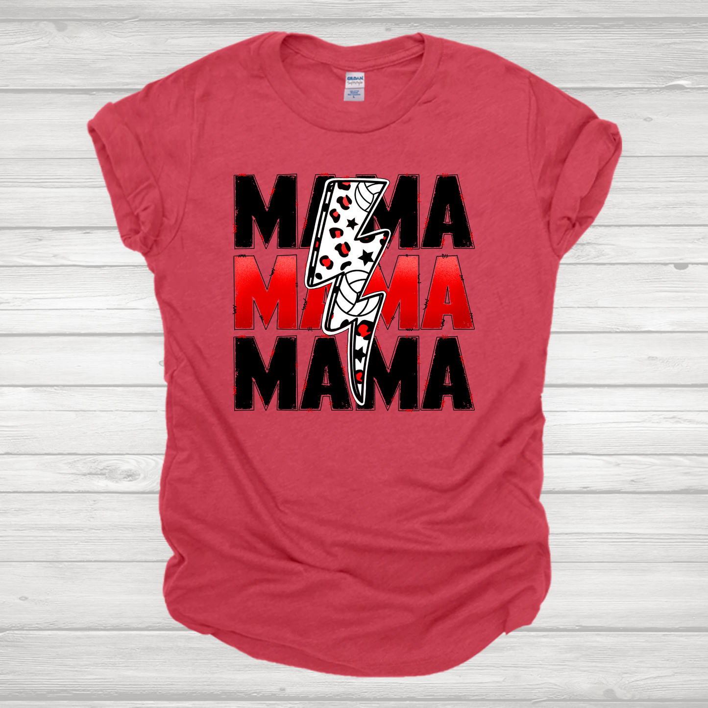 Volleyball Mama Red Transfer