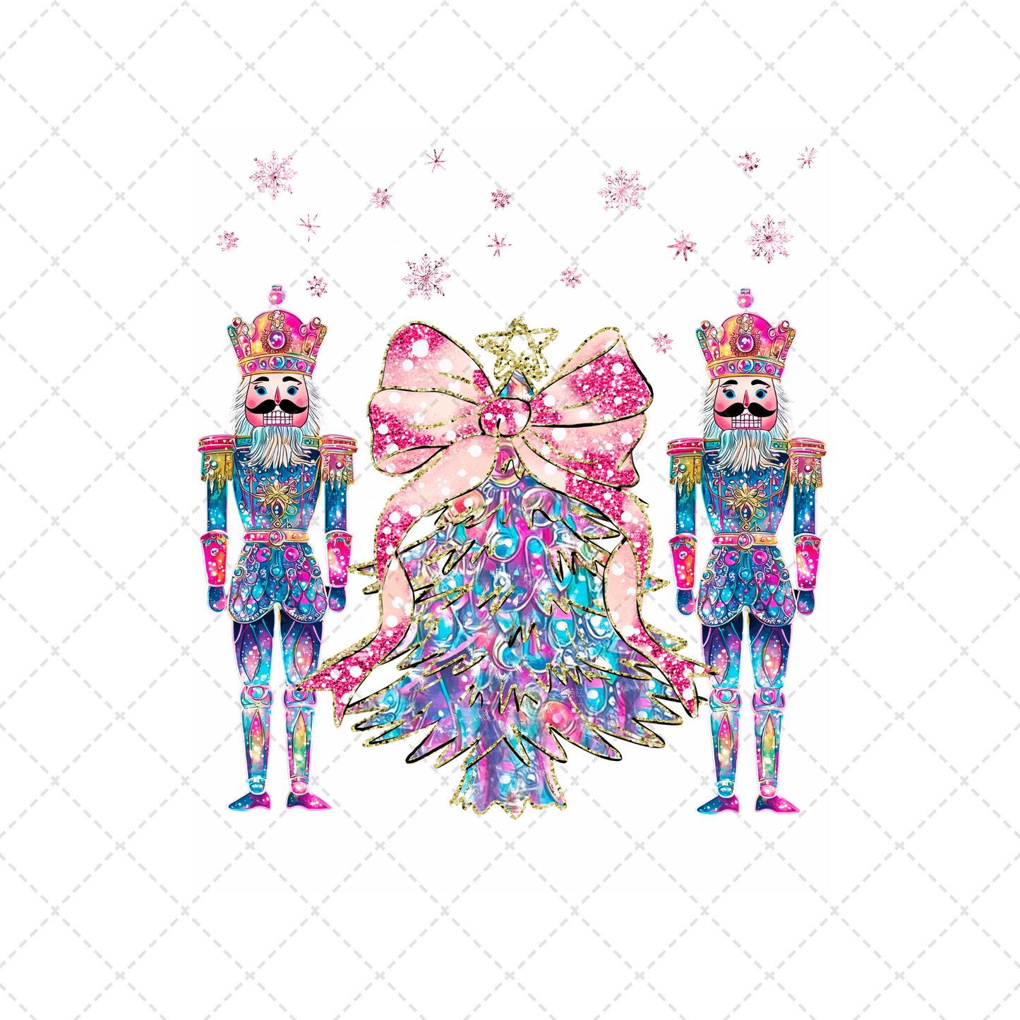 Colorful Christmas Nutcrackers Transfer