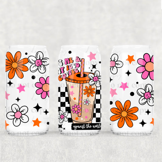 Against The World 16oz Libbey Wrap Transfer