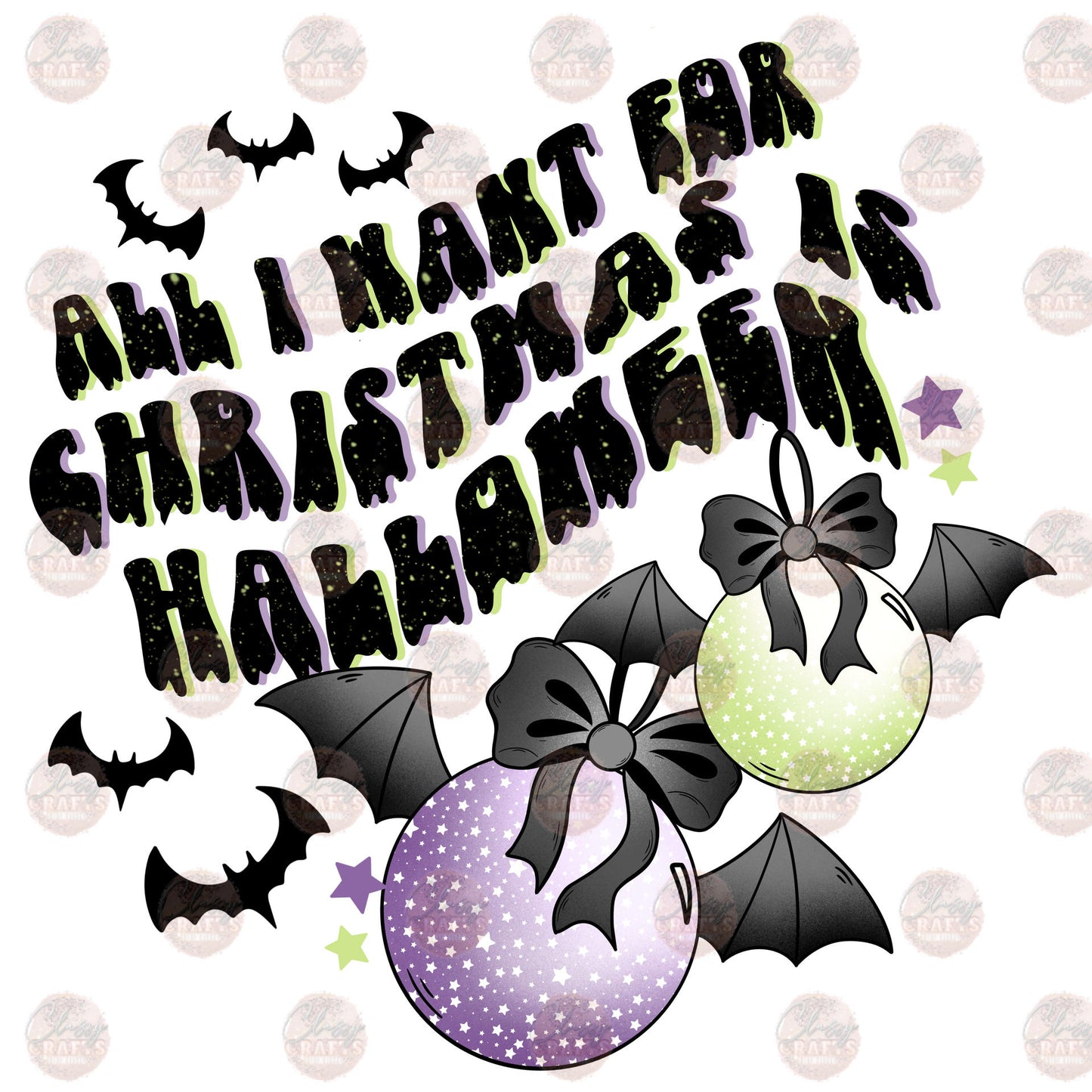 All I Want For Christmas Is Halloween Transfer