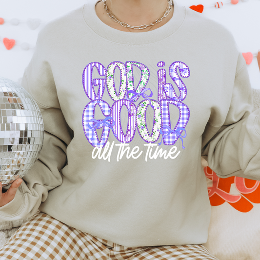 All The Time Plaid Transfer