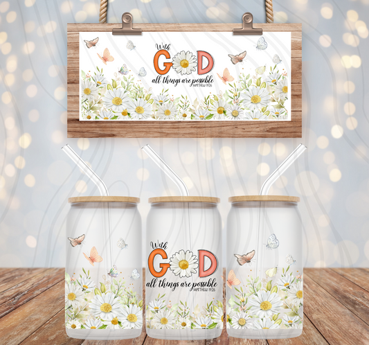 All Things Are Possible 16oz Libbey Wrap