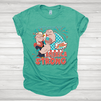 America Strong, Happy 4th **TWO PART* SOLD SEPARATELY** Transfer