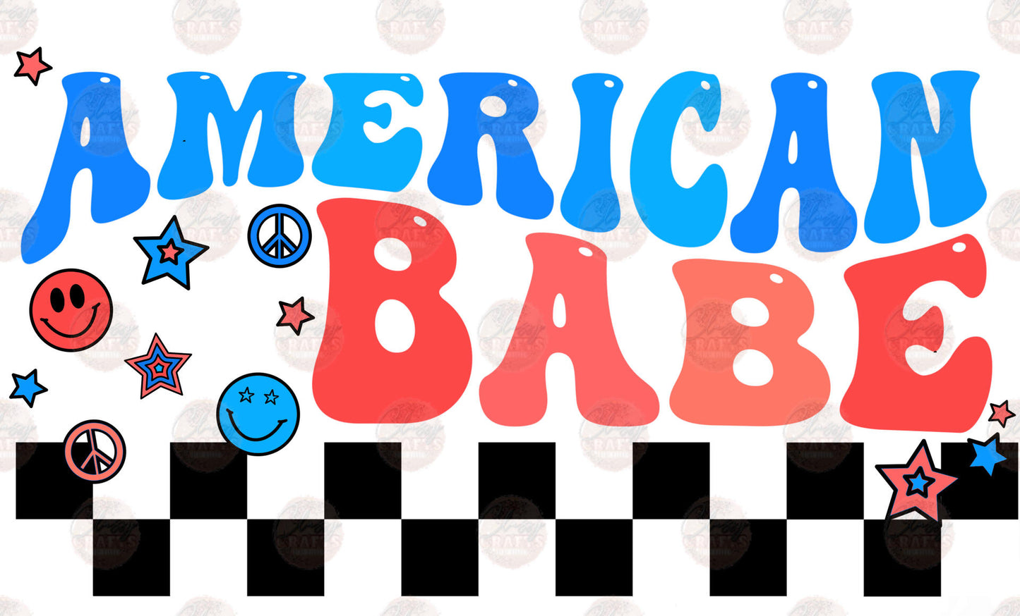 American Babe Retro Transfer