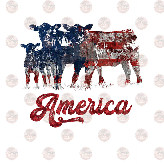 Americana Cows - Sublimation Transfer