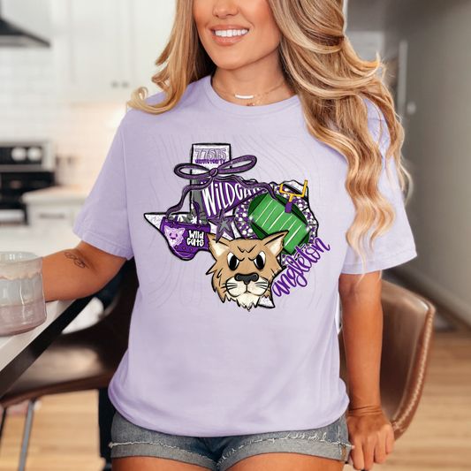 Angleton Wildcats Game Day Coquette Transfer