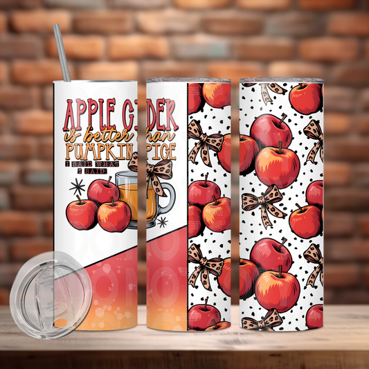 Apple is Better Tumbler Wrap Transfer