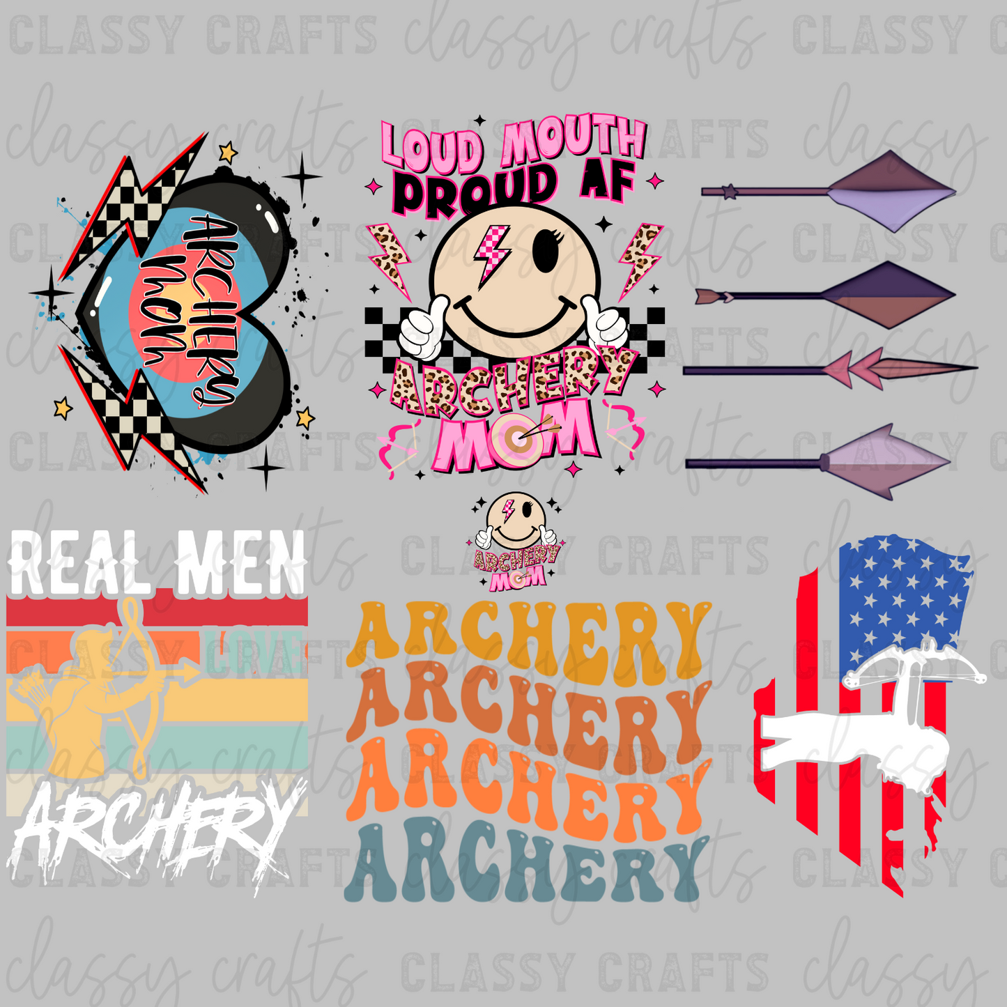 Archery - 30x24 -PREMADE GANG SHEET