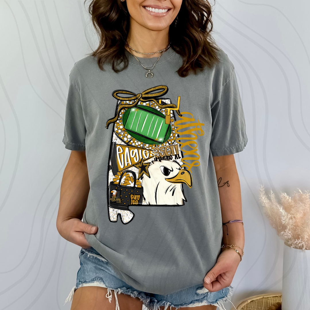 Athens Eagles Game Day Coquette Transfer